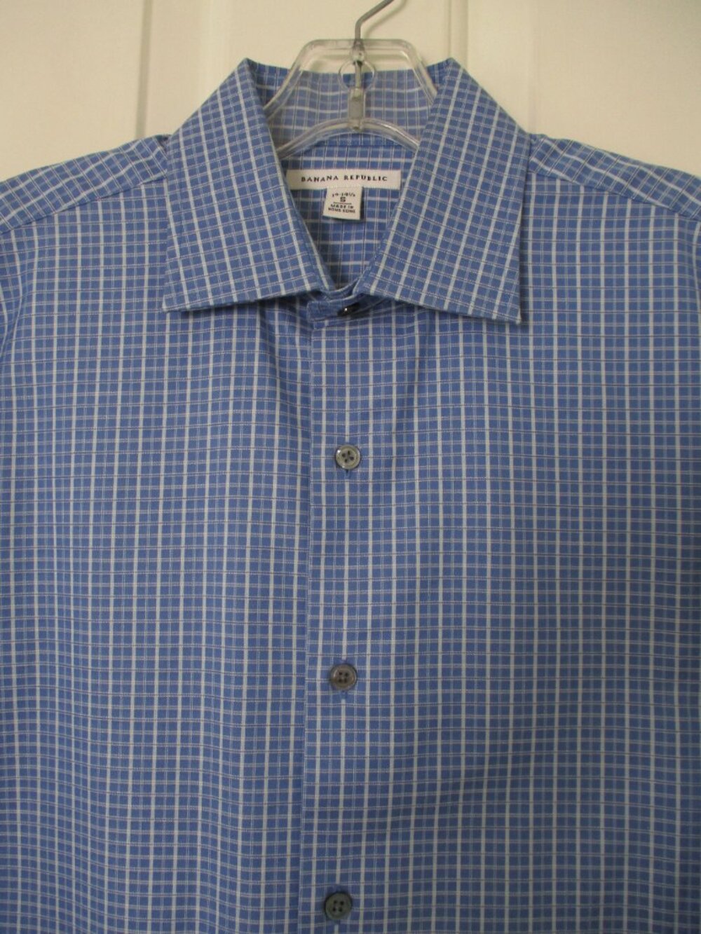 Banana Republic Mens L/S Blue Cotton Dress Shirt - Size 15/32-33 or Small